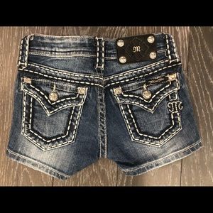 Girls Miss Me JK5014MS jean shorts size 8